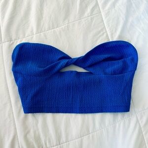 Twist Front Knit Tube Top (S) - Like New